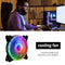 120mm Fan RGB Computer Case Fans Cooling Radiator Small 3pin + Large 4pin