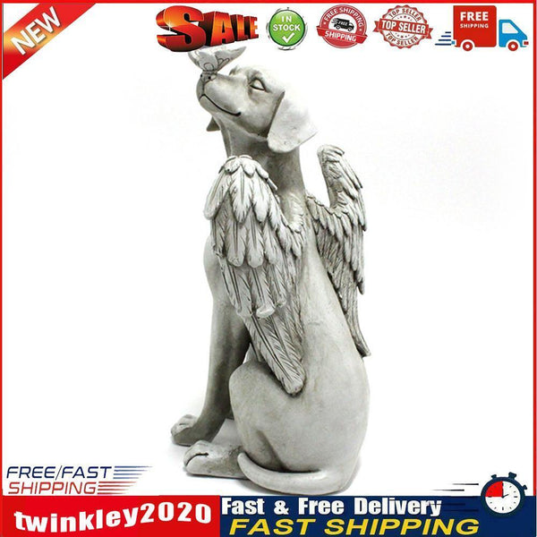 Angel Dog Garden Statue Gift Home Outdoor Decoration Courtyard Accessories Newly