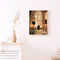 Girl Drinking Coffee Pattern Frameless Digital Paint Hand Painted Oil Picture