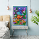 Diamond Painting Kit 5D Special Shaped DIY Clownfish Rhinestone Picture Ornam