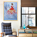 5D DIY Diamond Painting Partial Special Shape Drill Ballet Girl Picture Wal