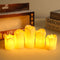 3 Pcs Battery Power LED Flameless Flickering Wax Candles | Pillar Home Decor_