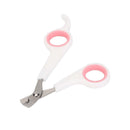 Pet Nail Toe Clipper Scissors Stainless Steel Dog Claw Cutter (White Pink) Newly