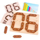 Wooden Numbers Board Subtraction Supplement Teaching Kids Early Educational Game