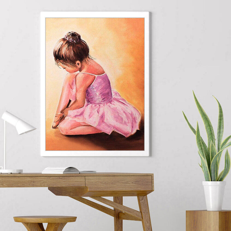 5D DIY Full Drill Diamond Painting Ballet Girl Embroidery Craft Needlework Set