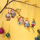 Double-sided Christmas Diamond Painting Crystal Pendant for Trees Window Xm