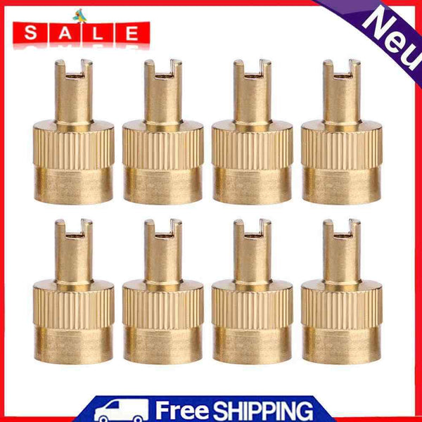 80pcs Slotted Head Valve Stem Caps with Core Remover Tool for Motorcycle