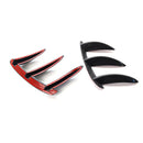 Rear Bumper Vent Canards for Mercedes W176 A200 A45 AMG (Carbon Fiber Look)