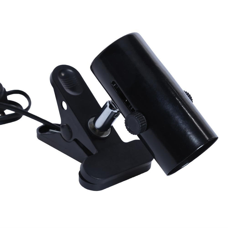 300W Metal Ceramic Heat UV UVB Lamp Light Holder Clamp Brooder Reptile US