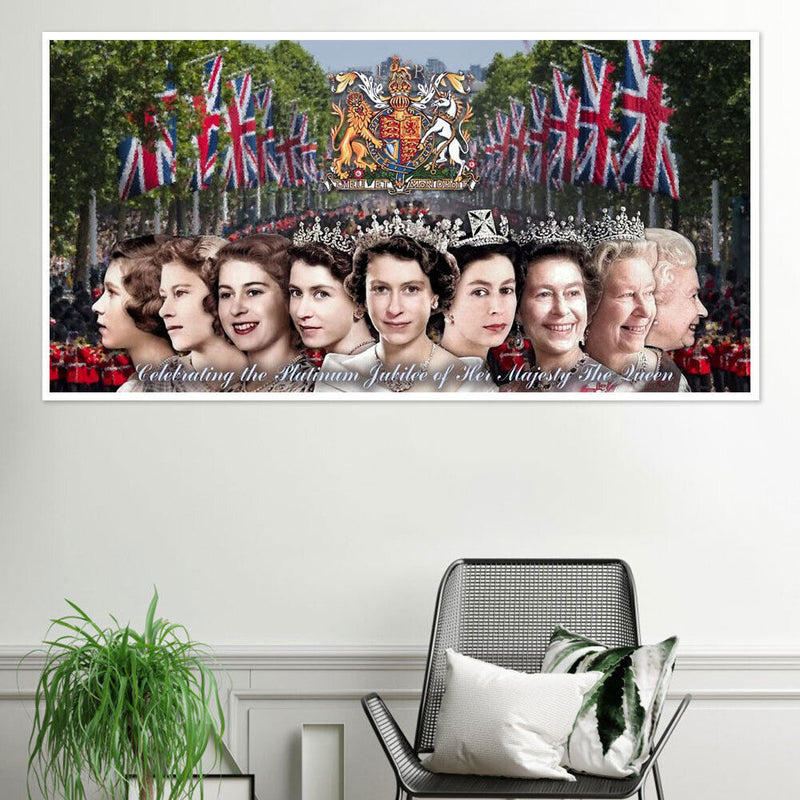 DIY Diamond Painting Kits Full Round Drill Queen Elizabeth II Mosaic Picture Art