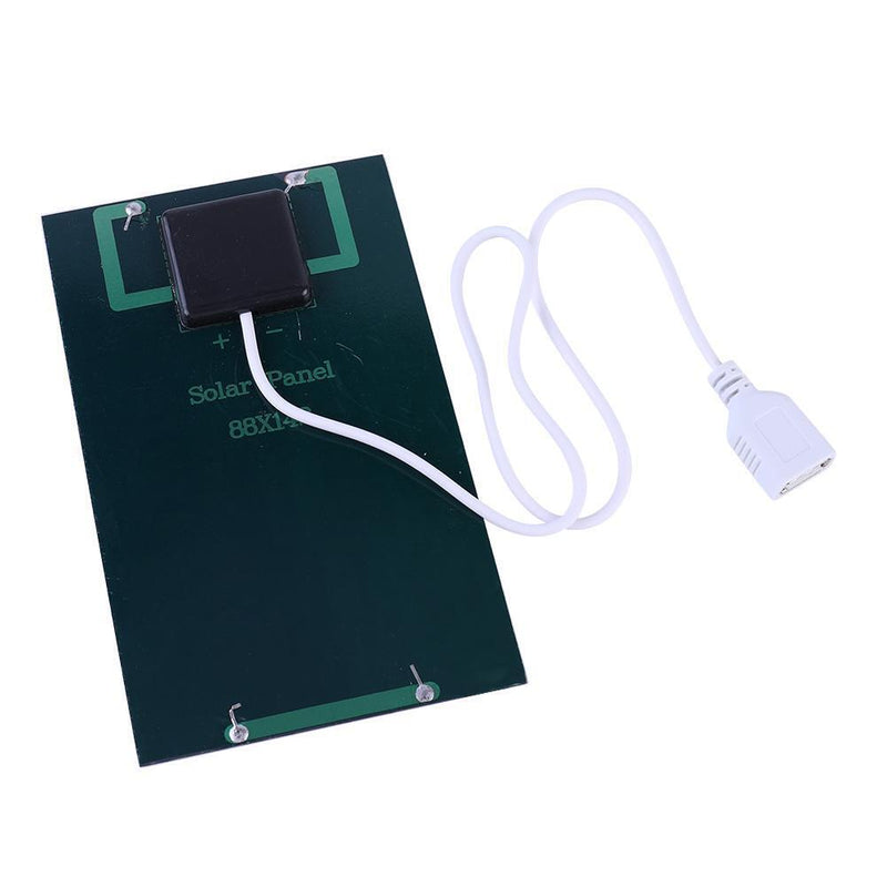 USB Solar Panel Outdoor 5W 5V Polysilicon + Epoxy Travel DIY Solar Charger