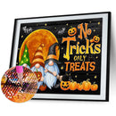 5D DIY Diamond Drawing Kits Full Round Drill Halloween Goblin Wall Decor (B5054)