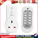 1pc UK Plug Power Outlet Light Switch Socket+1pc Wireless Remote Control Newly
