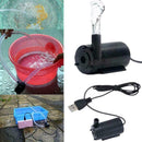 USB Small Water Mini Ultra Mute Submersible Pump 1 Pump Oxygen M~ 5V U3A9