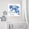 Blue Ink Flower Oil Paint By Numbers Kit DIY Acrylic Painting on Canvas no