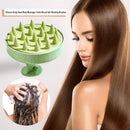 Silicone Scalp Head Body Massager Comb Round Hair Washing Brushes (Green) Newly