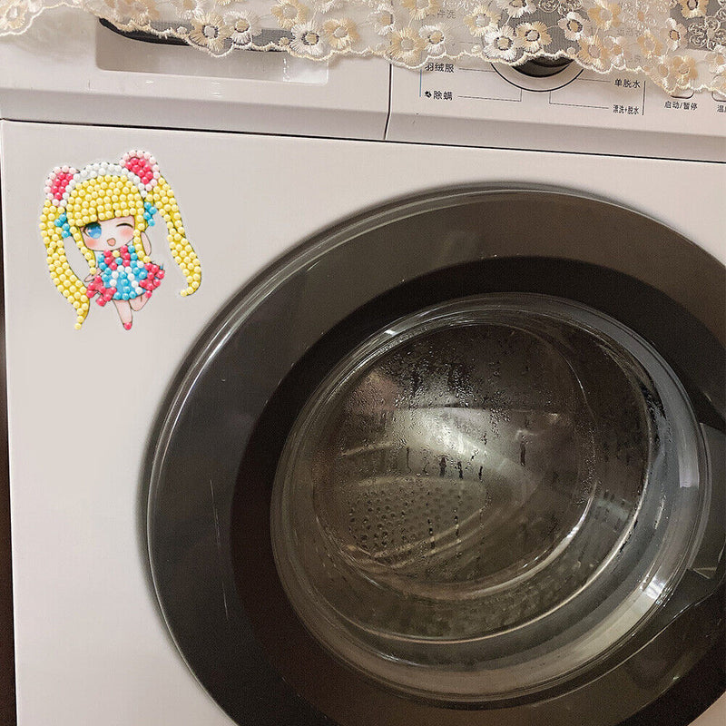 5D Diamond Painting Cartoon Stickers Kids DIY Round Drill Crafts Decor