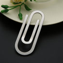 Stainless Steel Metal Money Clips Paper Clip Holder Folder