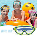 Children Goggles Waterproof Anti-fog Swimming Snorkeling Glasses (Green) Newly