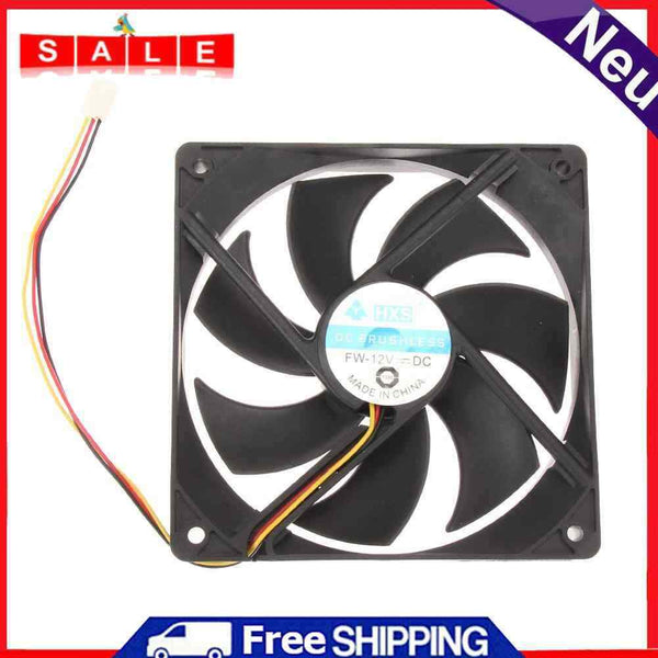 120mm 120x25mm 12V 3Pin DC Brushless PC Computer Case Cooler Fan