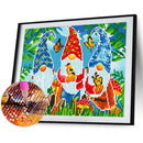 5D DIY Full Round Drill Diamond Painting Gnomes Luminous Art Craft Mosaic Kit
