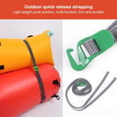 2pcs Cargo Tie Down Lash Belt with Buckle Travel Kit Luggage Strap (Green)