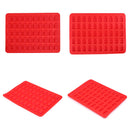 50 Cavity Gummy Bears Silicone Soap Ice Cube Tray Baking Mold (Red) Newly