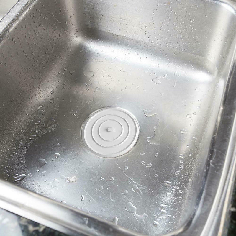 Silicone Bath Stopper Leakage-Proof Drain Cover Sink Hair Bathtub Stopper P5F6