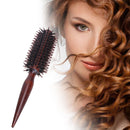 Curly Hair Comb Radial Brush Wood Handle Bristle Anti-static Hairdressing