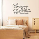 Live Laugh Love Family Home Quote Wall Stickers Art Removable Decals Room U4X1