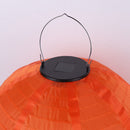 Solar Nylon Lantern Lamp Waterproof Hanging Light Festival Decor (Orange)