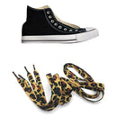 Classic Leopard Print Shoelaces Fashion Flat Laces apply to all of shoesRe U8U7
