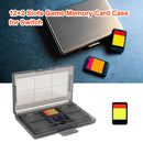12+2 Slots Game Memory Card Case Holder Fit for Nintendo Switch Box (Black)