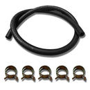 3/8Inch Fuel Gas Line 3.28 Feet with 5 Pcs Hose Clamps for Boat Marine Outboard