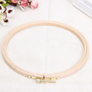 DIY Wooden Cross Stitch Frame Needlework Hoop Ring Embroidery Tool(18cm) Newly