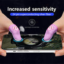1 Pair Luminous Fingertips Covers for PUBG Touch Screen Finger Cots Anti-Sweat