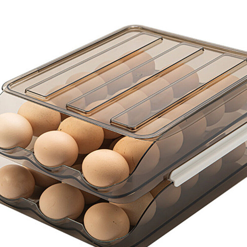 PET Storage Box Refrigerator Egg Drawer Storage Rack Home Kitchen Organizer Case