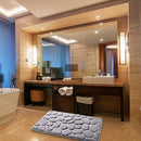 Home Bath Mat Cobblestone Embossed Bathroom Non-slip Carpet Rug Toilet Floor Mat