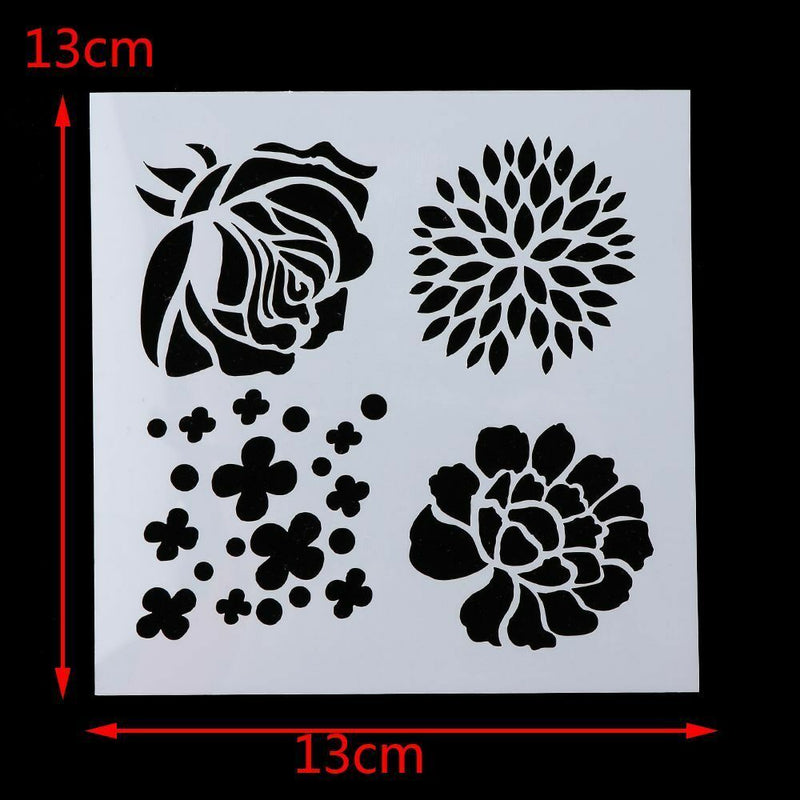 DIY Crafts Embossing Template Walls Painting Layering Stencils Scrapbooking