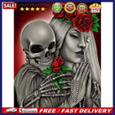 DIY Skeleton Roses Rhinestone Picture 5D Full Round Drill Diamond Painting