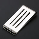 Stainless Steel Craft Money Clips Hollow Out Portable Cash Clamp Holder