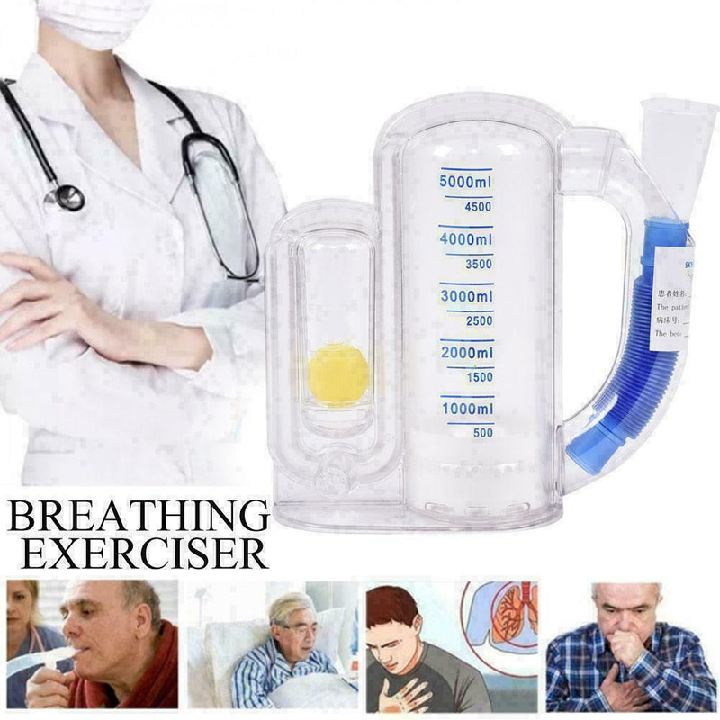 Breathing Trainer Three-ball Meter Spirometry Trainer Lung Function S1L1