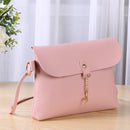 Leather Shoulder Messenger Bags Women Solid Color Deer Pendant Crossbody Handbag