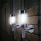 2 STAINLESS STEEL SOLAR POWERED LED WALL LIGHT FENCE LAMP OUTDOOR LIGHTS GARDEN