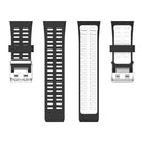 Silicone Watch Band for Polar V800 Replacement Wrist Strap (Black White) Newly