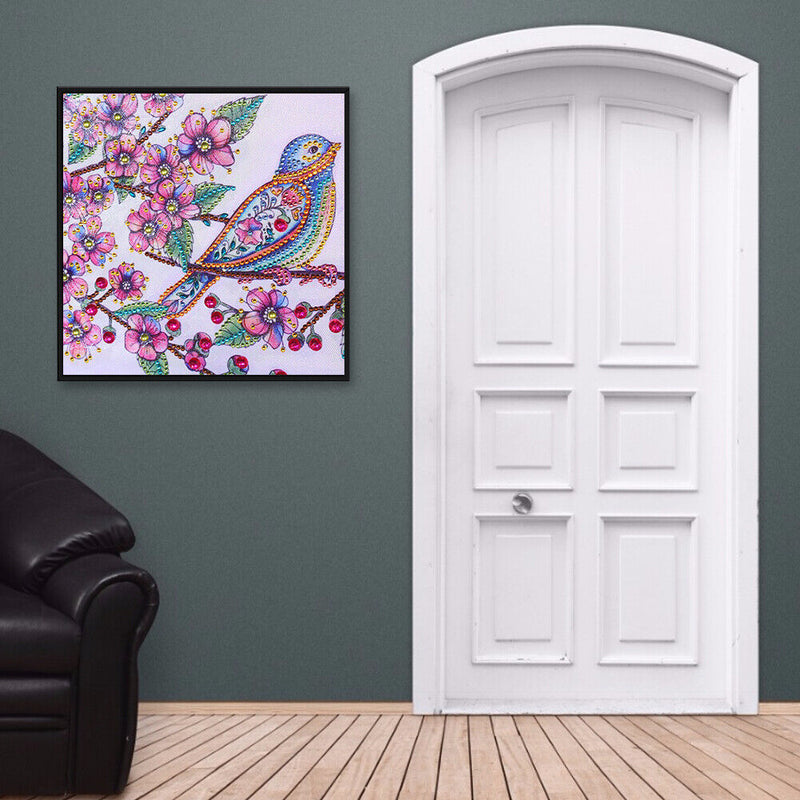 Diamond Painting Flowers Birds Part Special-Shaped Drill Handicraft (H042) Newly