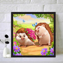 5D DIY Full Round Drill Diamond Painting Hedgehog Pattern of Cartoon Series