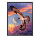 11CT Full Cross Stitch Dusk Eagle Stamped DIY Embroidery Kits Cotton Thread Arts