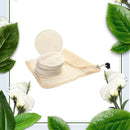 12pcs/set Bamboo Fiber Makeup Fabrics Reusable Makeup Kit for Facial Cleansing