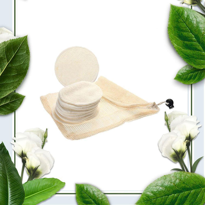 12pcs/set Bamboo Fiber Makeup Fabrics Reusable Makeup Kit for Facial Cleansing